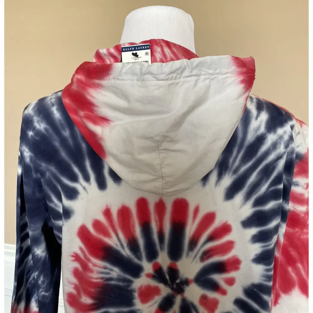 Polo Ralph Lauren Multicolor Long Sleeve T-Shirt with Hoodie Small NWT $79.50